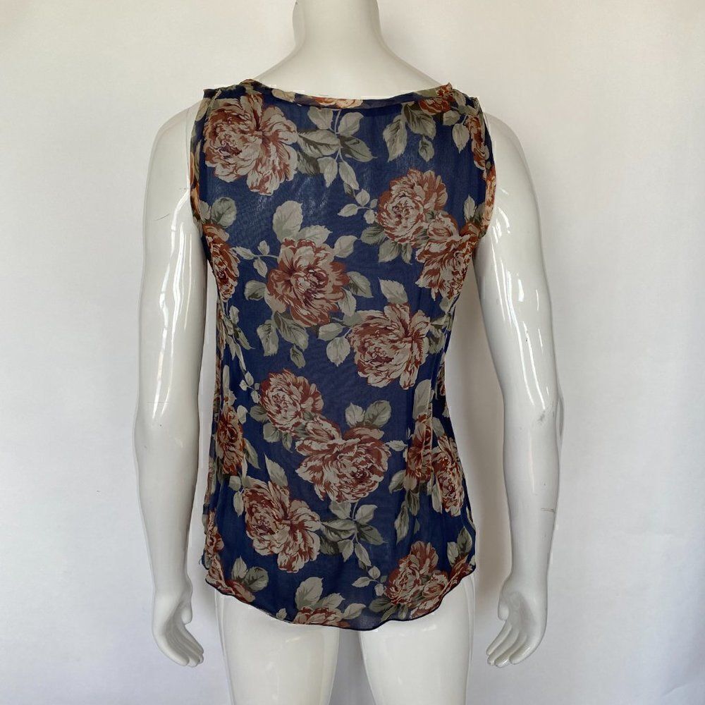 Alisha Levine for Coop Floral Flowy Silk Tank Top - Picture 2 of 6